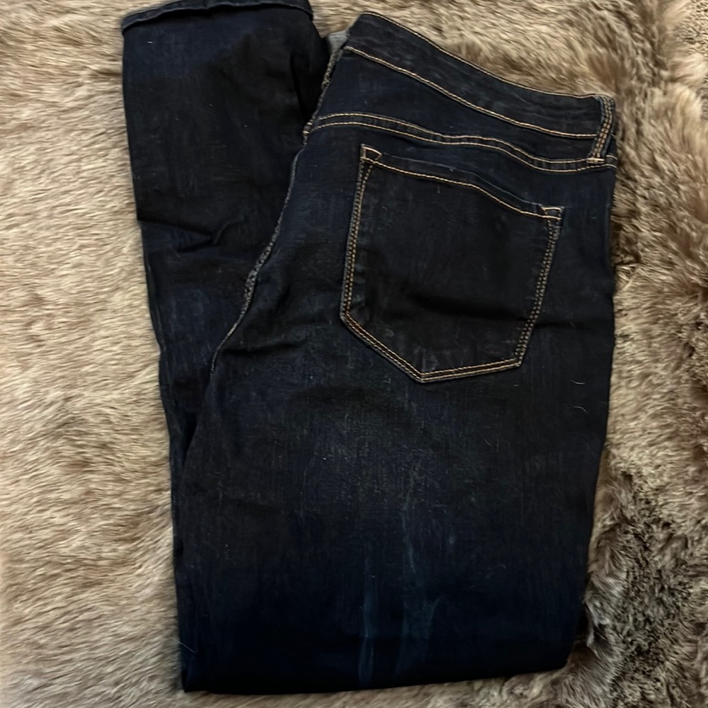 Nine West | Cigarette Mid-Rise Skinny Ankle | Petite |Dark Wash Jeans | Size 14P